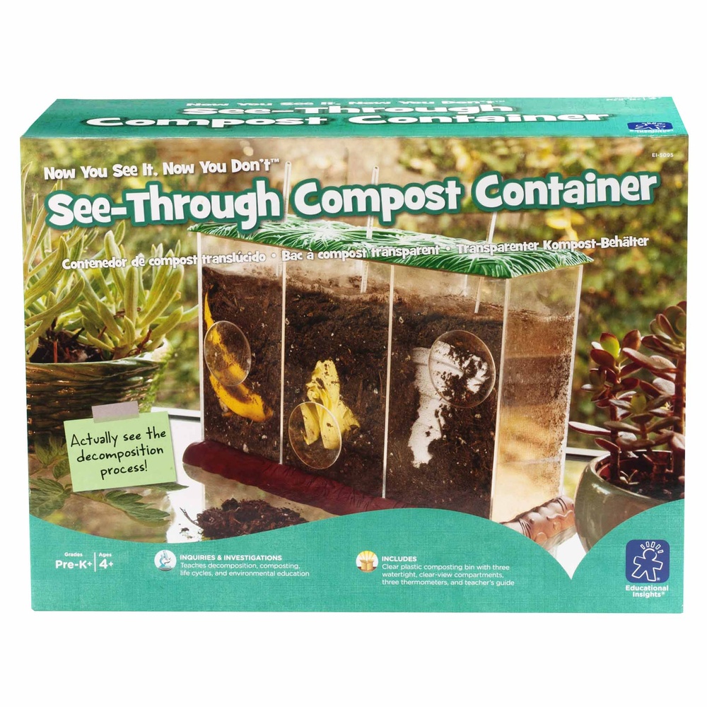 Educational Insights - Now You See It, Now You Don't™ See-Through Compost Container Demonstration Set
