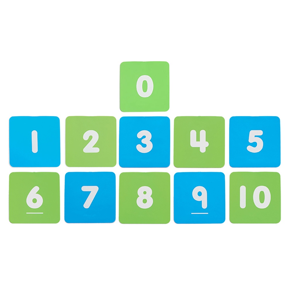 EDX Education - Number Pads 1-10 20cm x 20cm 11pcs 2 Colours