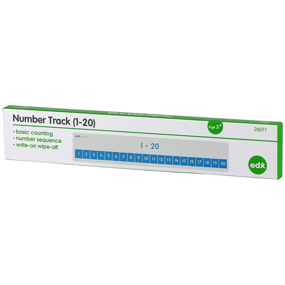EDX Education - Number Lines - Write & Wipe - 1-20 - Student - 15pcs