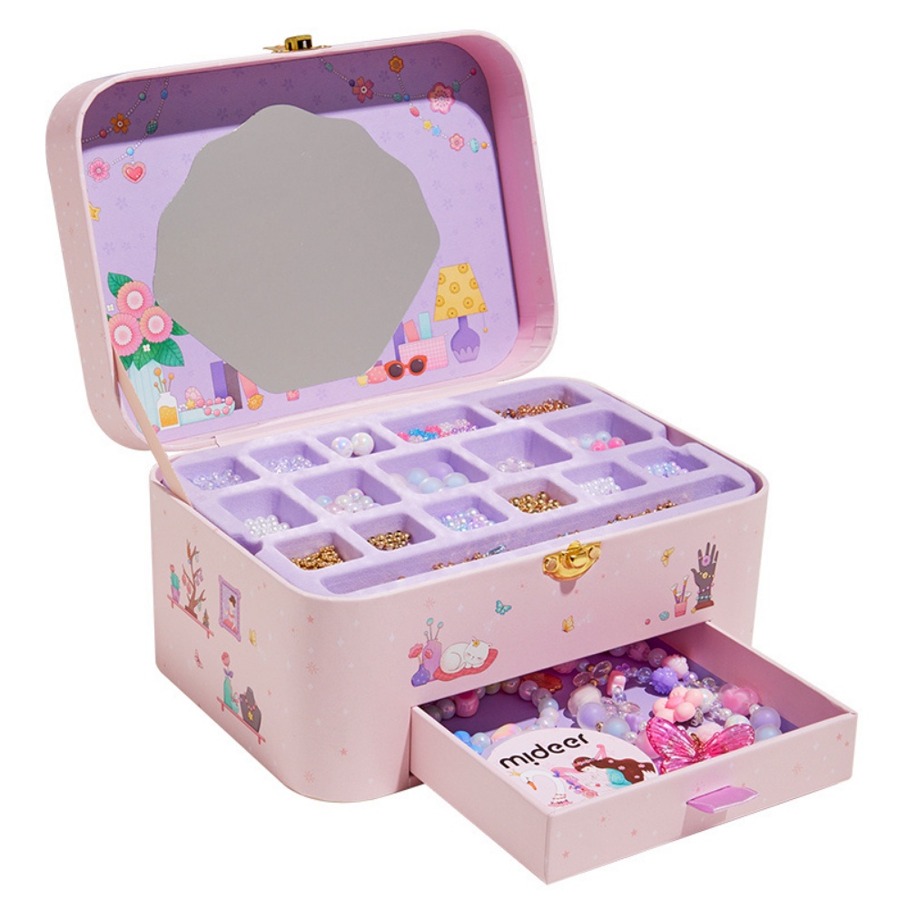 Mideer - Charm Bracelet Making Kit & Jewellery Box for Kids