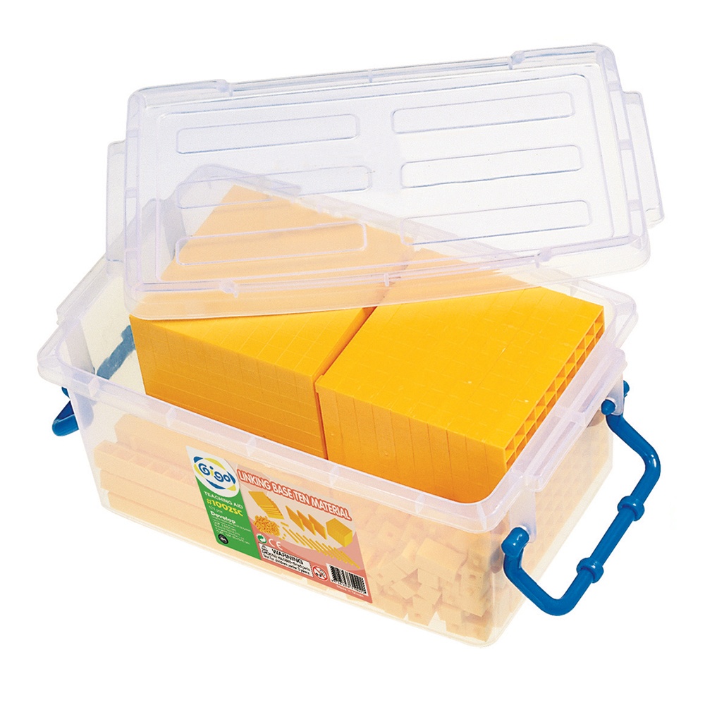 Gigo - Base Ten Linking Set - Yellow - 121pcs Container