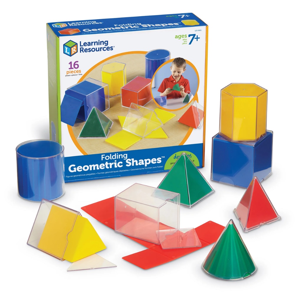 Learning Resources - Folding Geometric Shapes Set - Classroom Maths Manipulatives