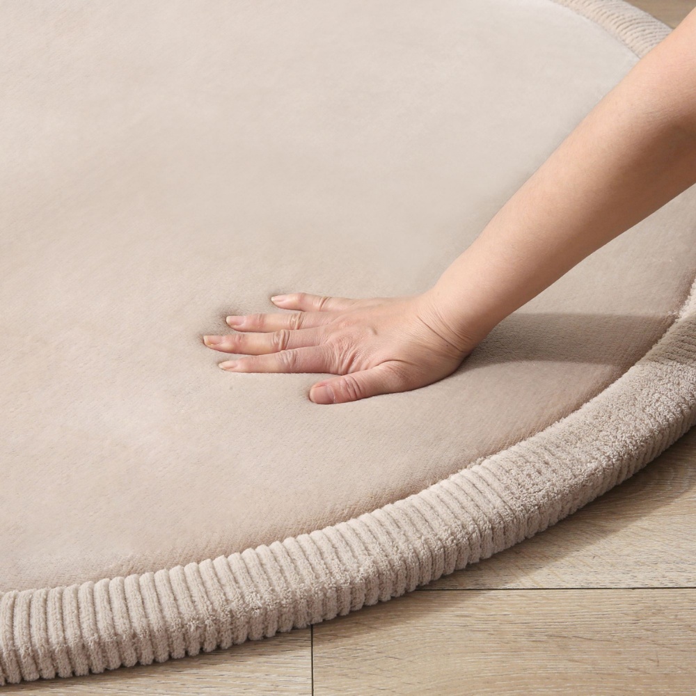 Hakuna Matte - CloudSoft Play Mat Carpet - Beige ?120 x 2.5 cm (round)