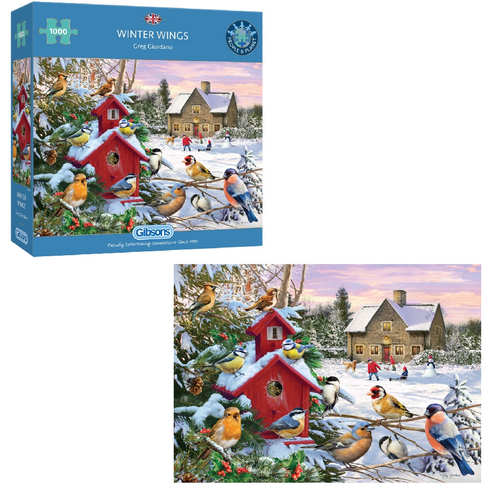 Gibsons - Winter Wings - 1000 Piece Jigsaw Puzzle