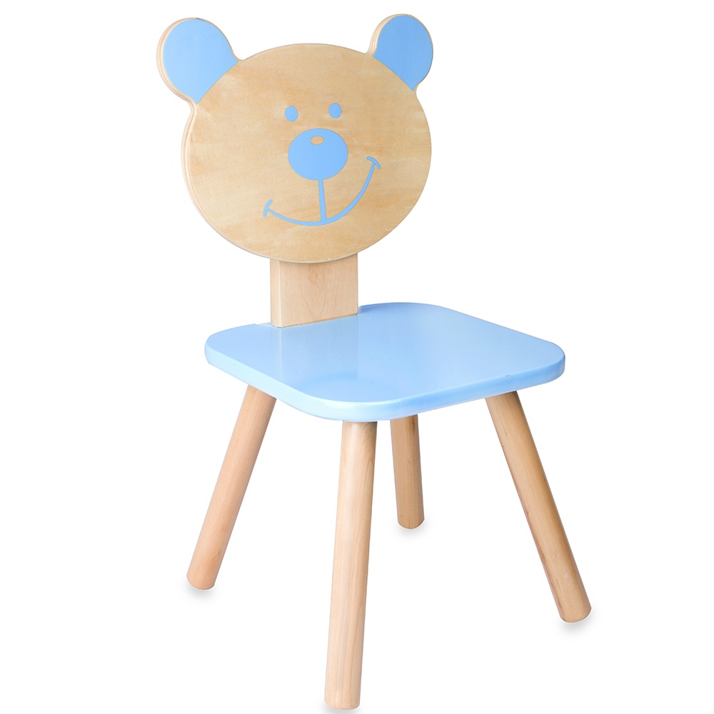 Classic World - Bear Chair for Kids - Blue