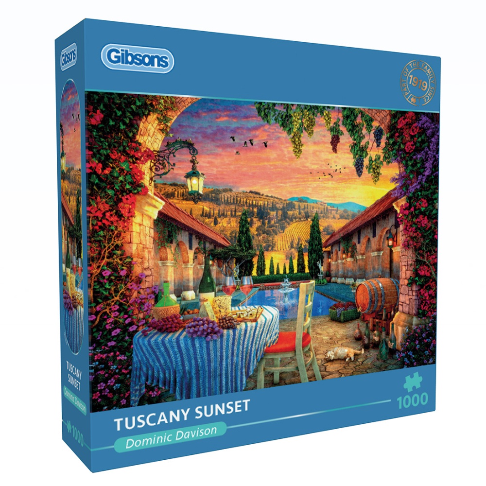 Gibsons - Tuscany Sunset - 1000 Piece Jigsaw Puzzle