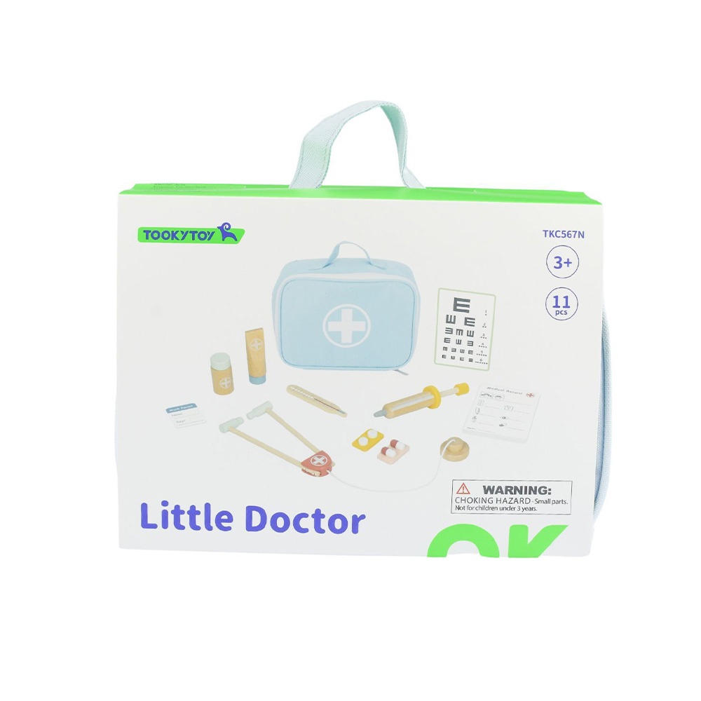 TookyToy - Pretend Play Little Doctor Blue Play Set