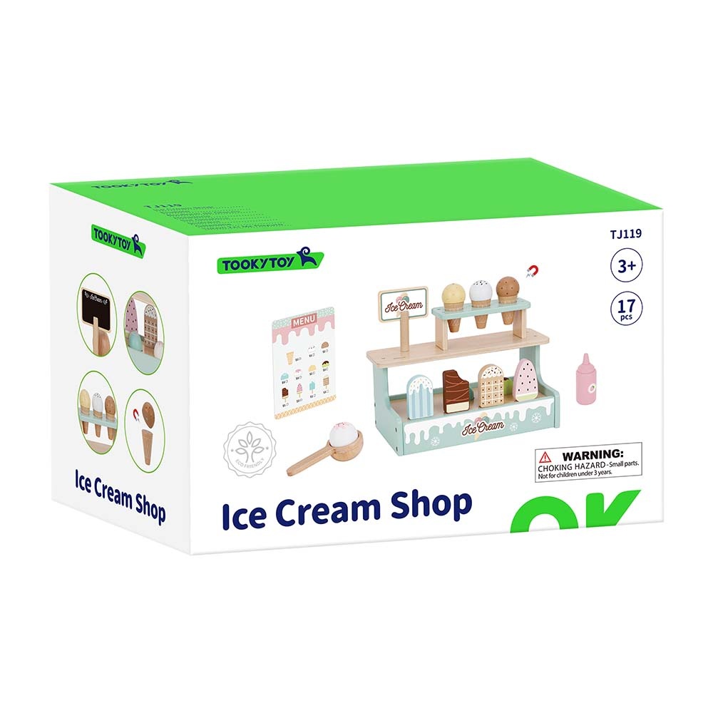 TookyToy - Pretend Play Ice Cream Shop Toy Set