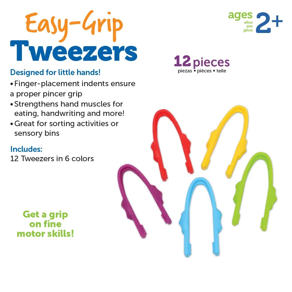 Learning Resources - Easy-Grip Tweezers - Fine Motor & Sensory Play Tool