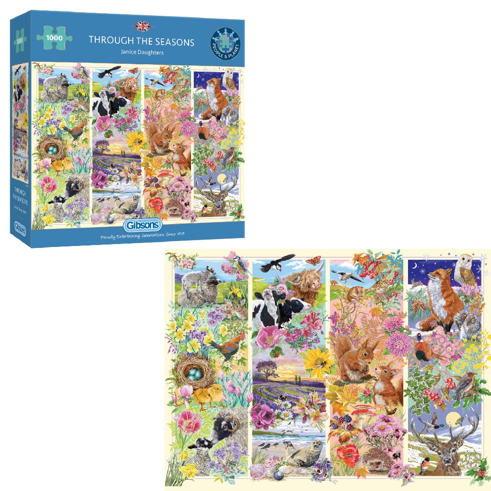 Gibsons - Through the Seasons - 1000 Piece Jigsaw Puzzle