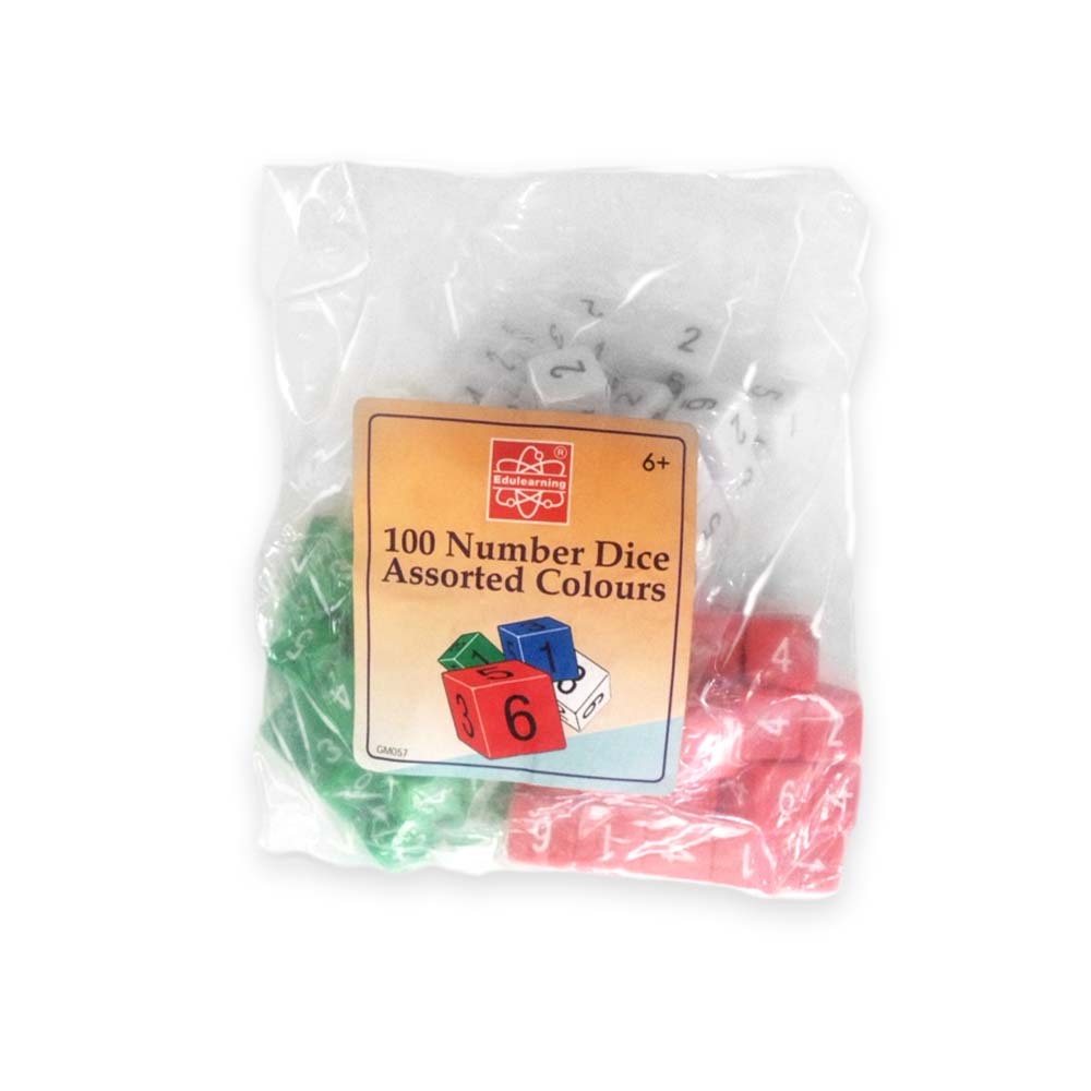 Edu-Toys - Dice - Set 2 - 100 Number Dice Assorted