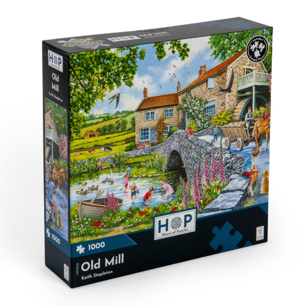 House of Puzzles - Old Mill - 1000 Piece Jigsaw Puzzle