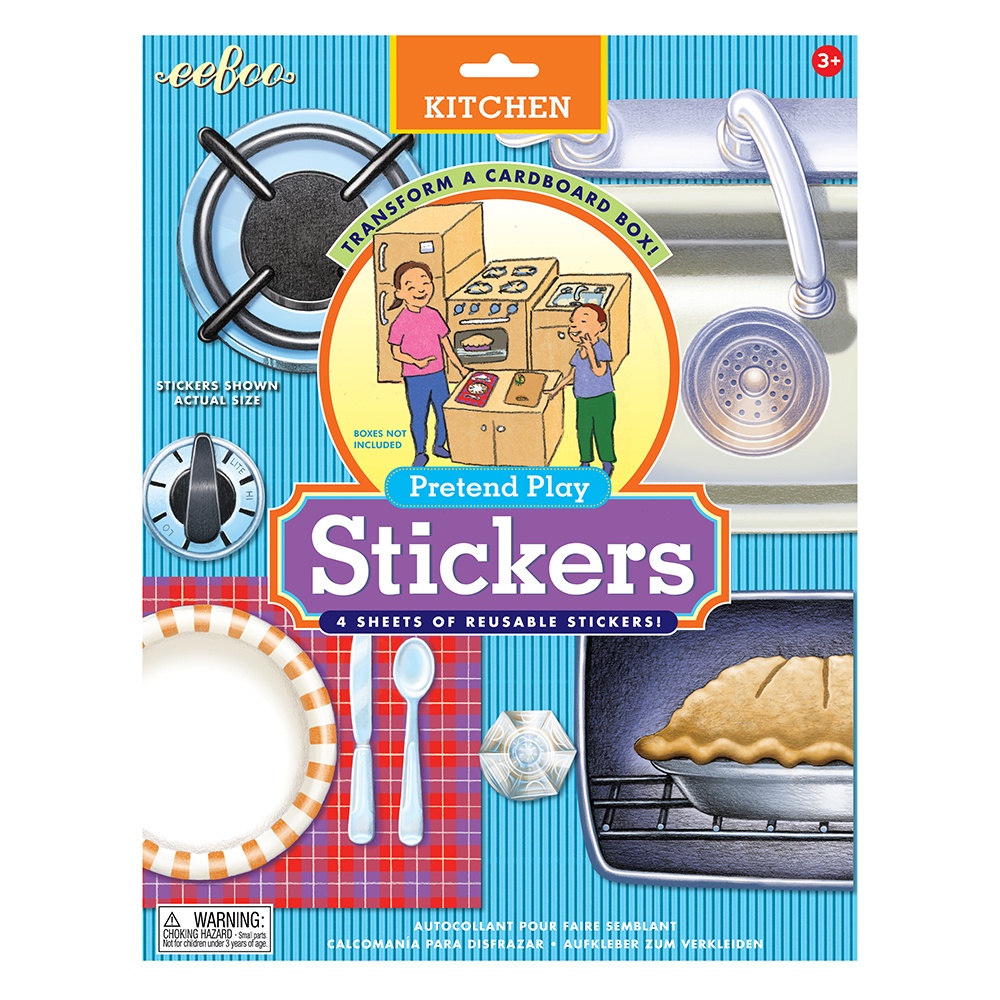 eeBoo - Kitchen Pretend Play Stickers -**