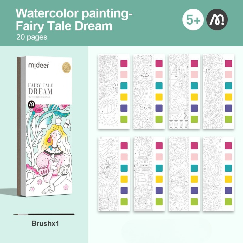 Mideer - Watercolour Painting Set - Travel Size - Fairy Tale Dream