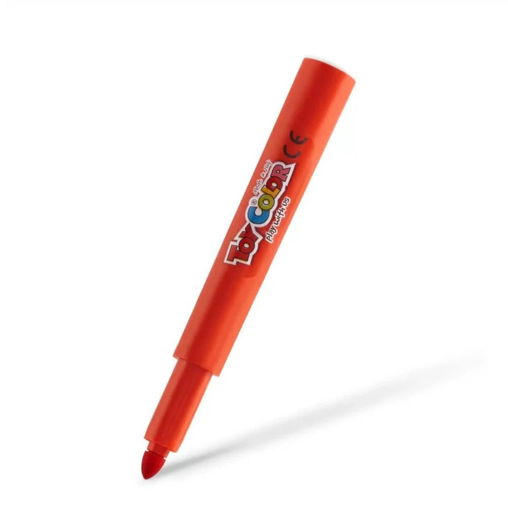 Toy Color - Jumbo Fibre Markers - 5mm Tip - 24 Colours - 24pcs