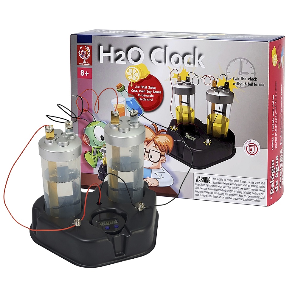 Edu-Toys - H2O Powered Clock Kit - 8 Activities - Science Learning Kit for Kids