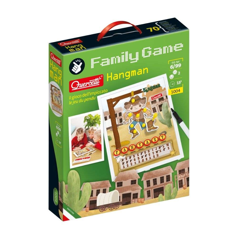 Quercetti - Hangman Word Guessing Game - Vocabulary & Spelling Game for Kids