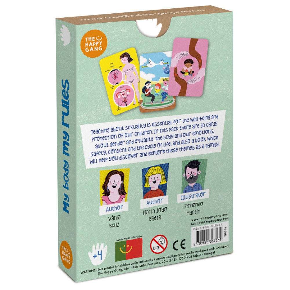 The Happy Gang - My Body My Rules - Life Skills Flashcards for Parents & Kids