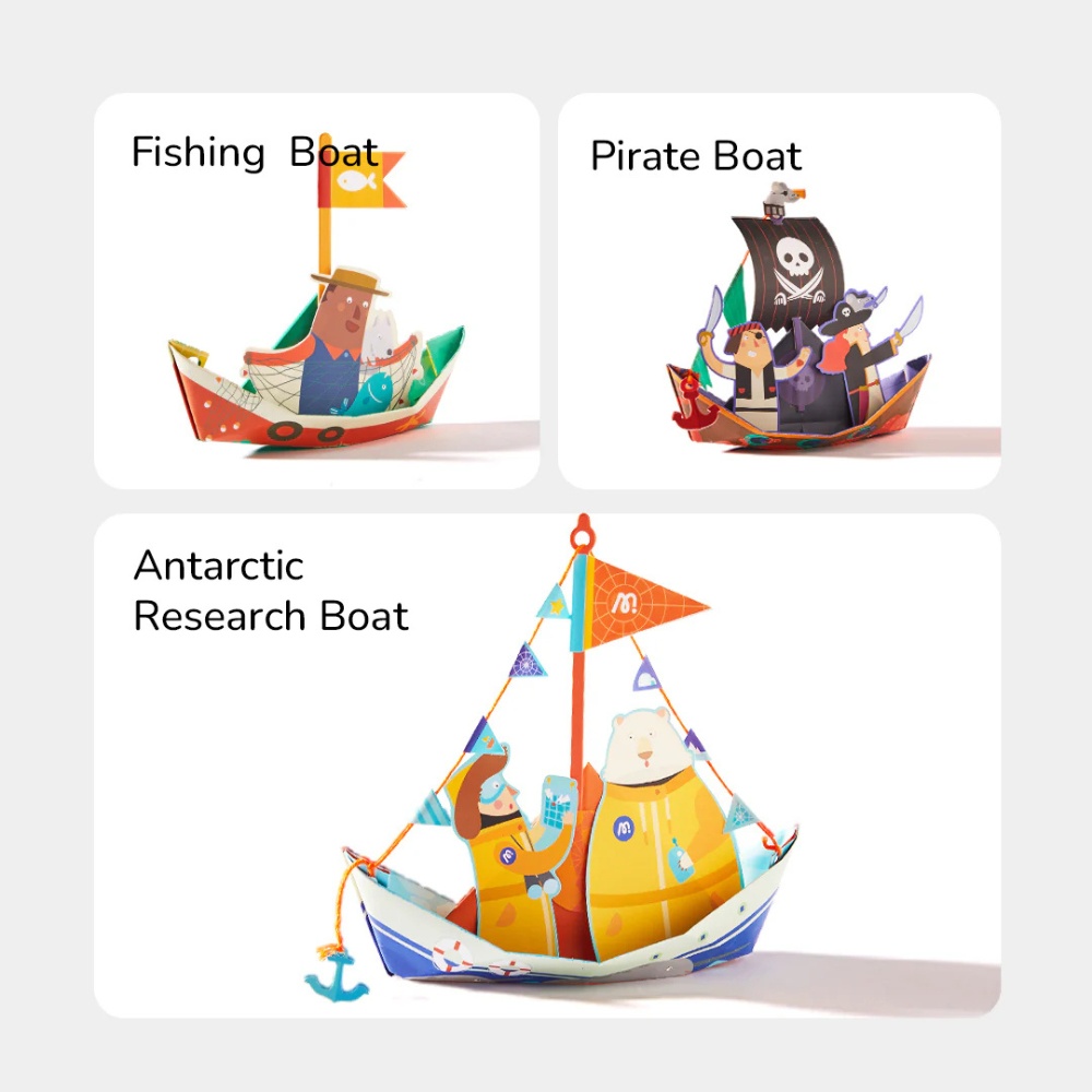 Mideer - Origami Paper Craft Kit: Nautical Explorer