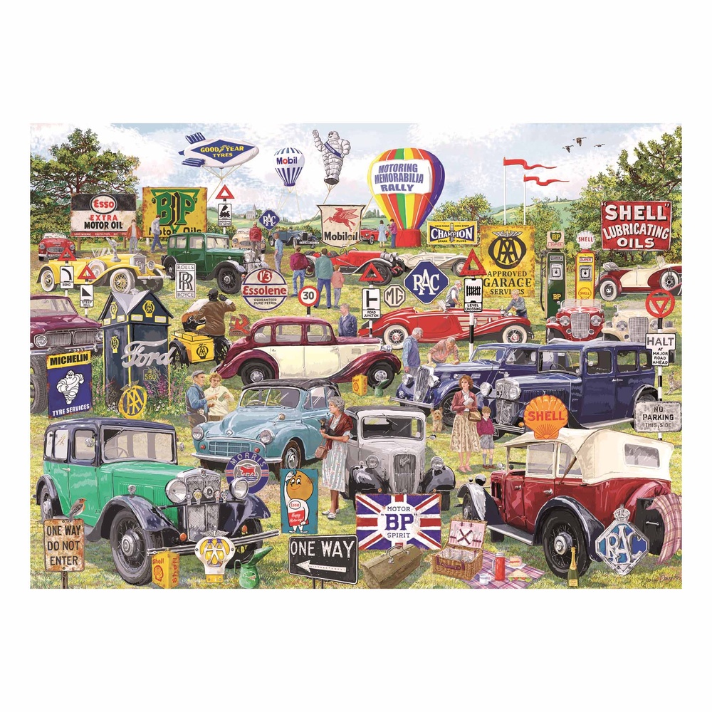 Gibsons - Motoring Memorabilia - 1000 Piece Jigsaw Puzzle