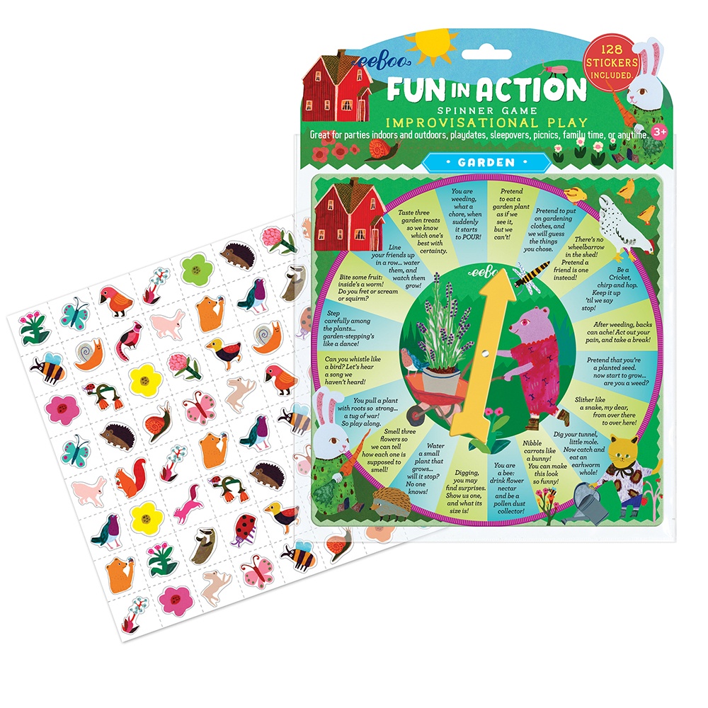 eeBoo - Garden Fun In Action Spinner Game -**