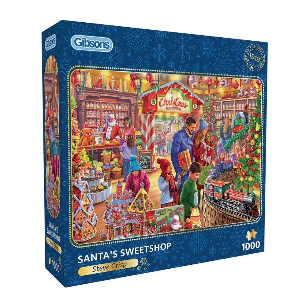 Gibsons - Santa's Sweetshop - 1000 Piece Jigsaw Puzzle
