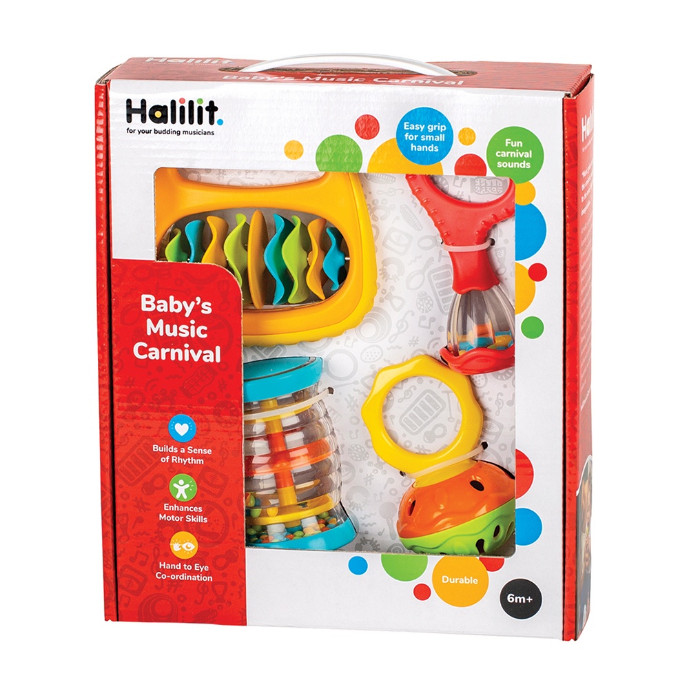 Halilit - Music Instrument for Babies & Toddlers - Baby's Music Carnival Set of 4-**