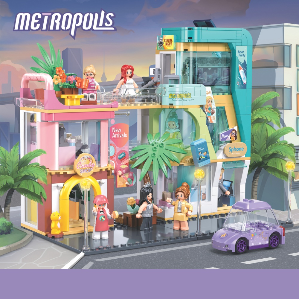 Sluban Building Set: Metropolis - D.C. Department Store - 725 Pieces