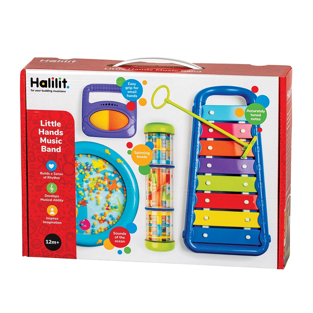 Halilit - Music Instrument for Babies & Toddlers - Little Hands Musical Band Gift Set of 4 -**