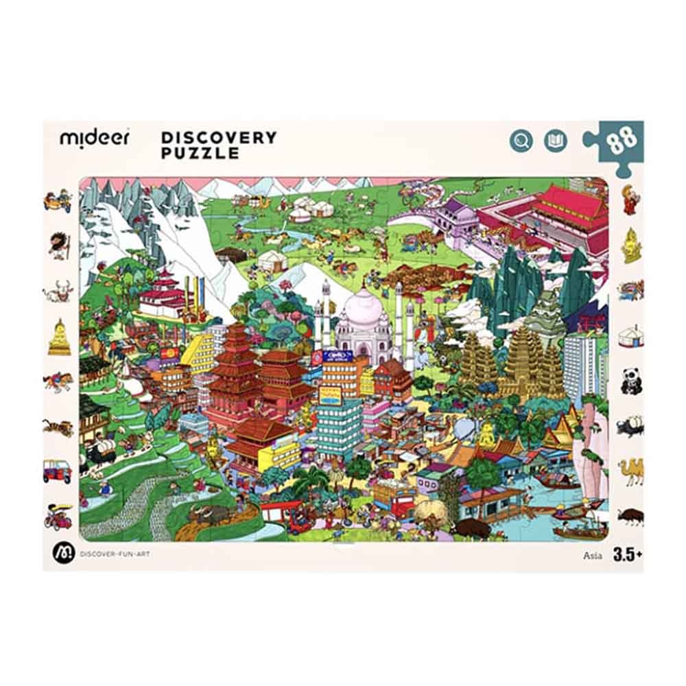Mideer - Big World Small World India-Themed Discovery Puzzle: 88 Pieces