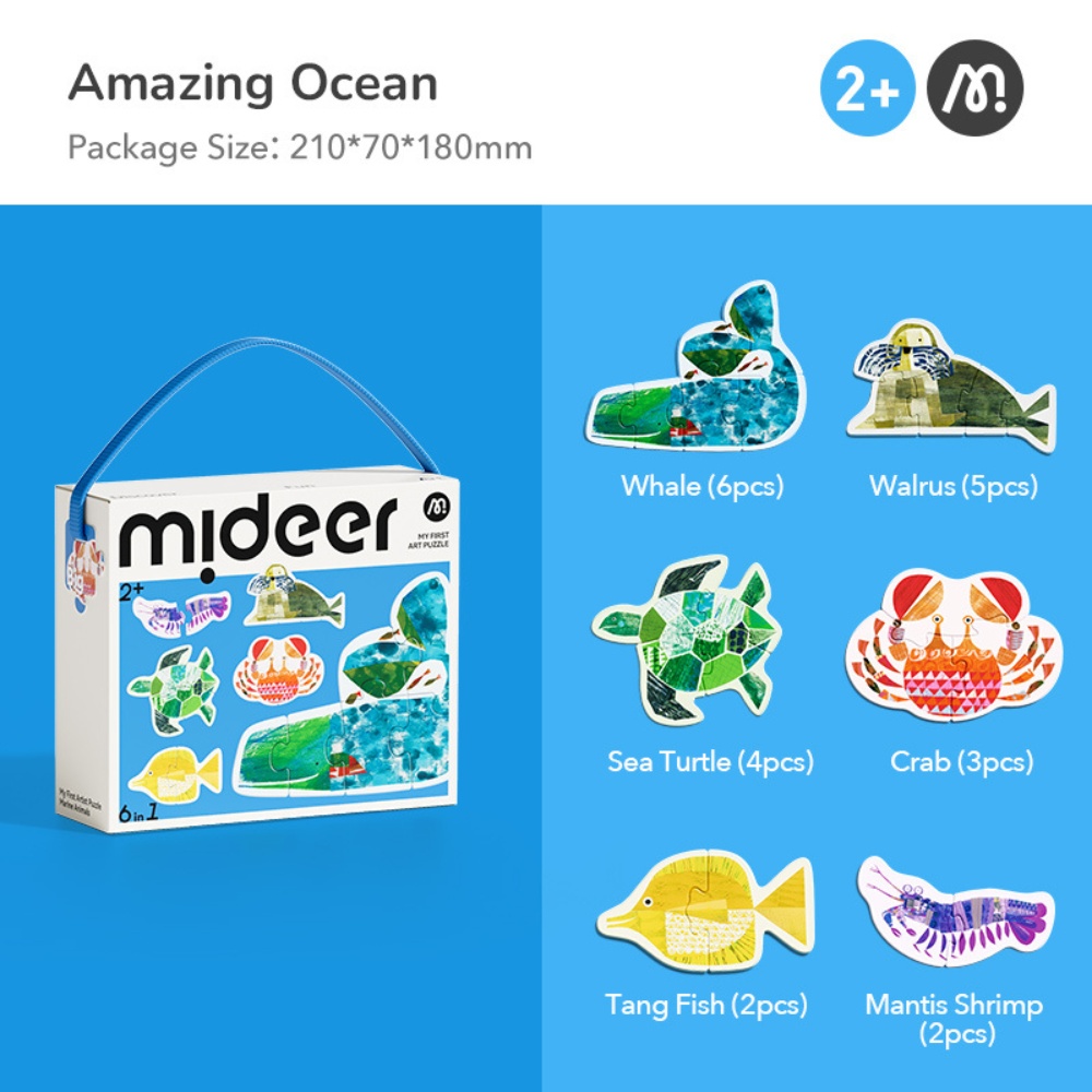 Mideer - My First Jigsaw Puzzle for Kids - Ocean Animals