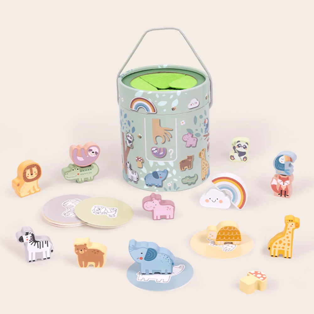 TookyToy - Animal Touch & Match Mystery Bucket - My Forest Friends