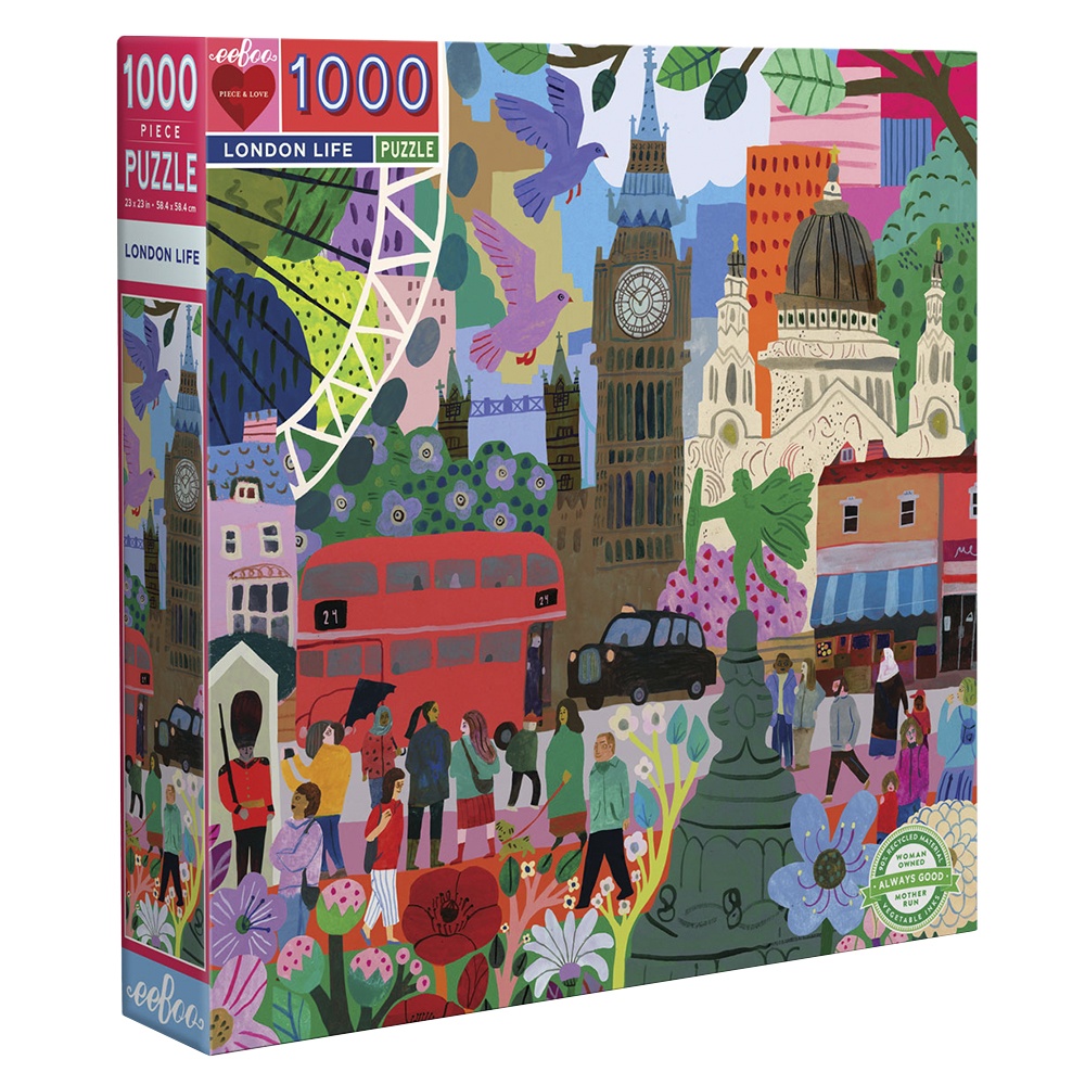 eeBoo - London Life 1000 Piece Square Puzzle