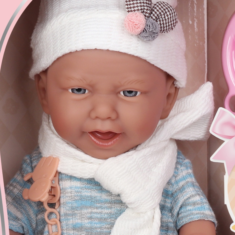 Baby Doll with Vinyl Body, 12 Sounds, Clothing & Accessories - 40cm
