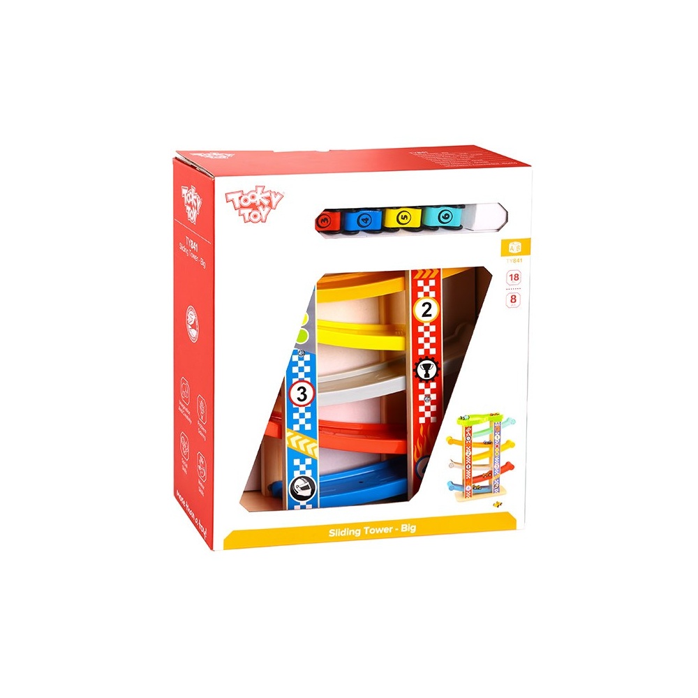 TookyToy - Ramp Car Racer with 6 Tracks & Cars