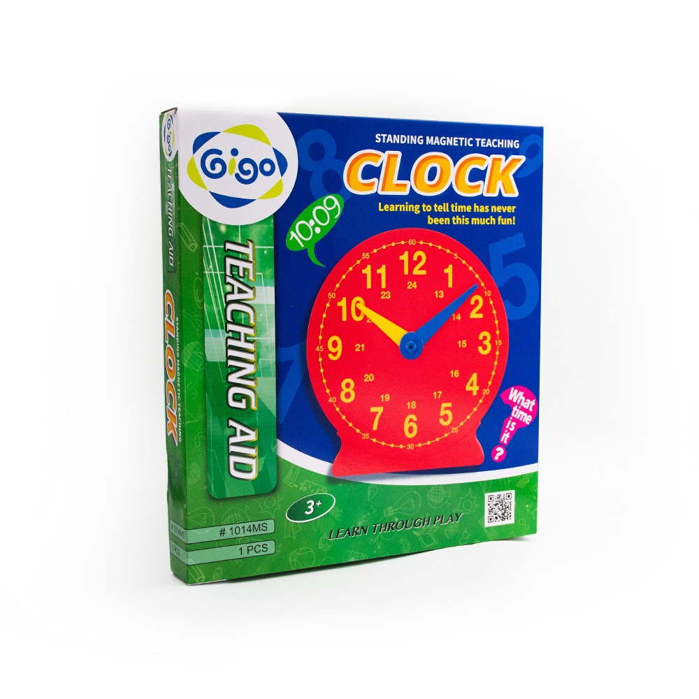 Gigo - Magnetic Demo Teaching Clock 24hr Geared