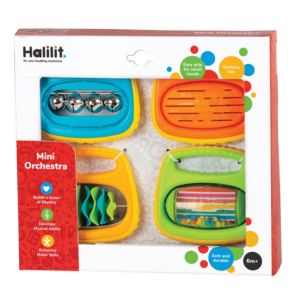 Halilit - Music Instrument for Babies & Toddlers - Mini Orchestra - Gift Set of 4 -**