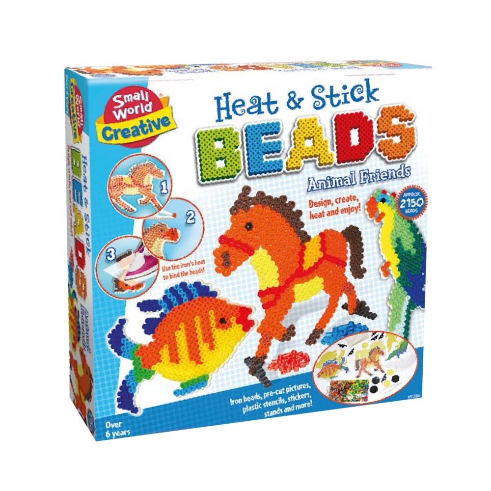 Small World Toys - Heat & Stick Animal Friends Beads Kit