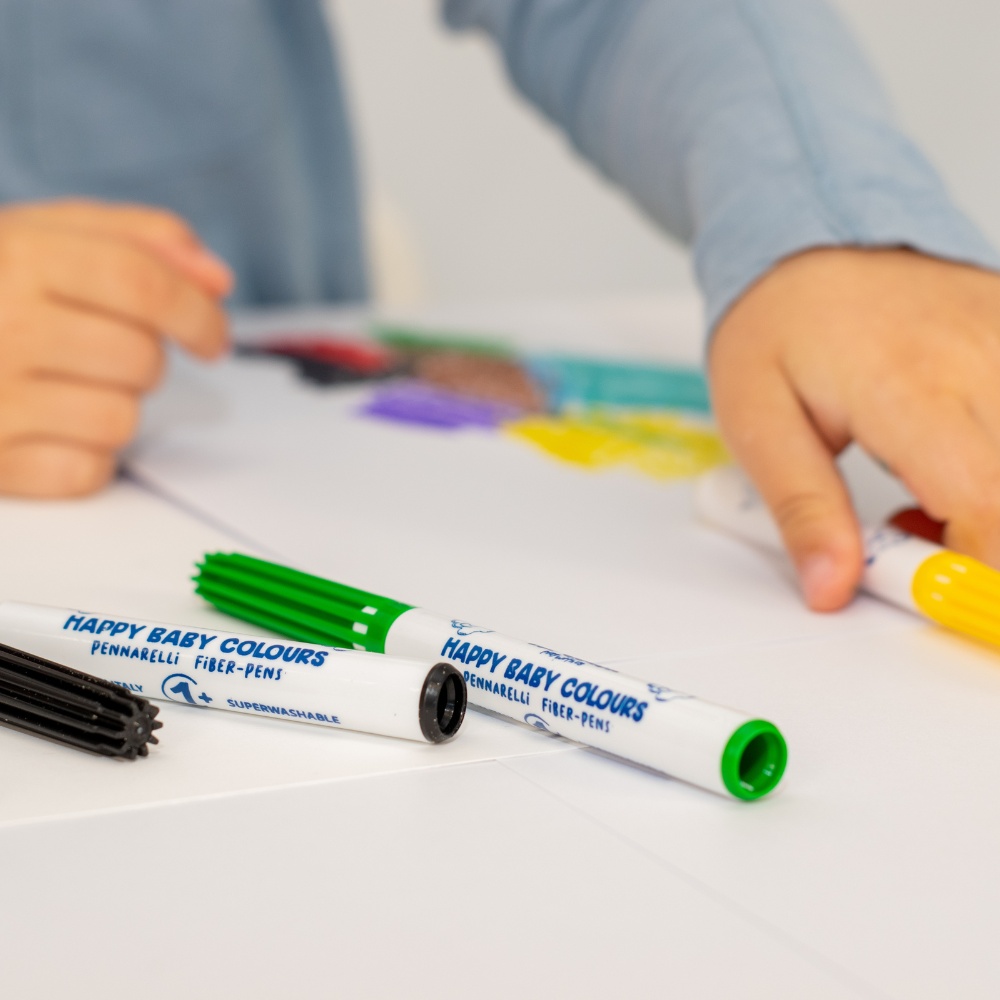 Toy Color - Happy Baby Jumbo Markers - 1+ Years - 7 Colours - 7pcs