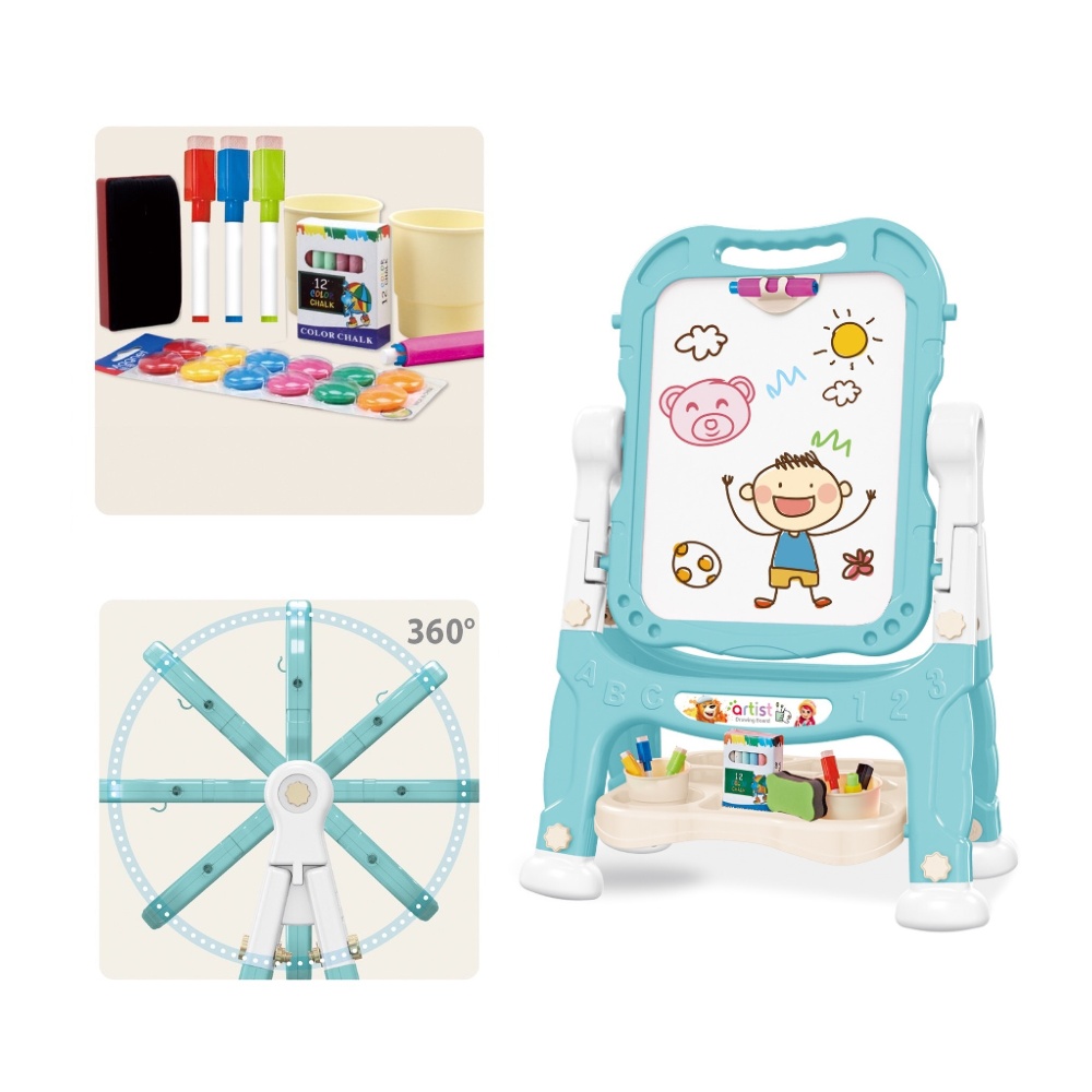 Cogo - Double-Sided Easel - Magnetic Drawing Board & Accessories