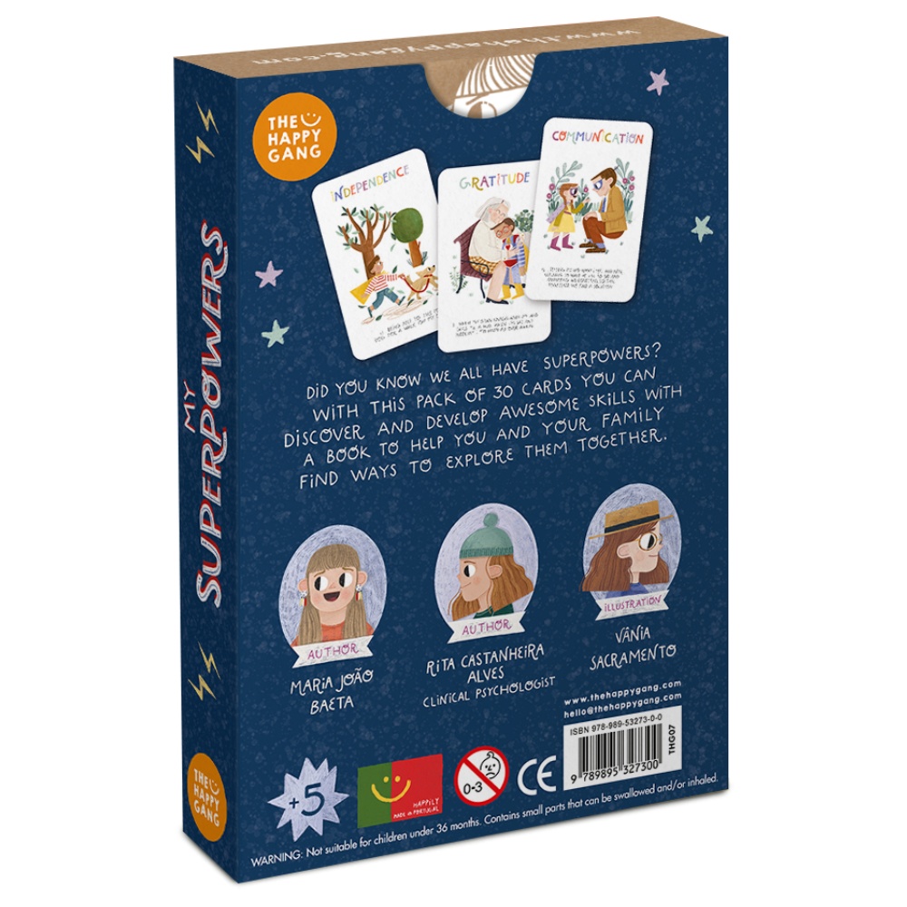 The Happy Gang - My Superpowers - Life Skills Flashcards for Parents & Kids