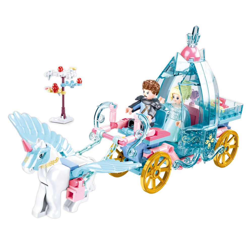 Sluban Building Set: Fairy Tales of Winter - Carriage - 191pcs