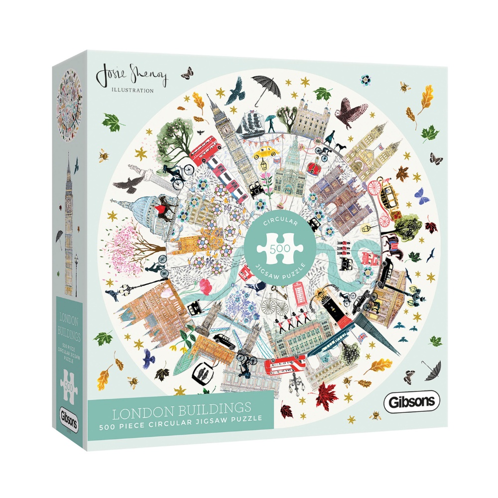 Gibsons - London Buildings - 500 Piece Circular Jigsaw Puzzle