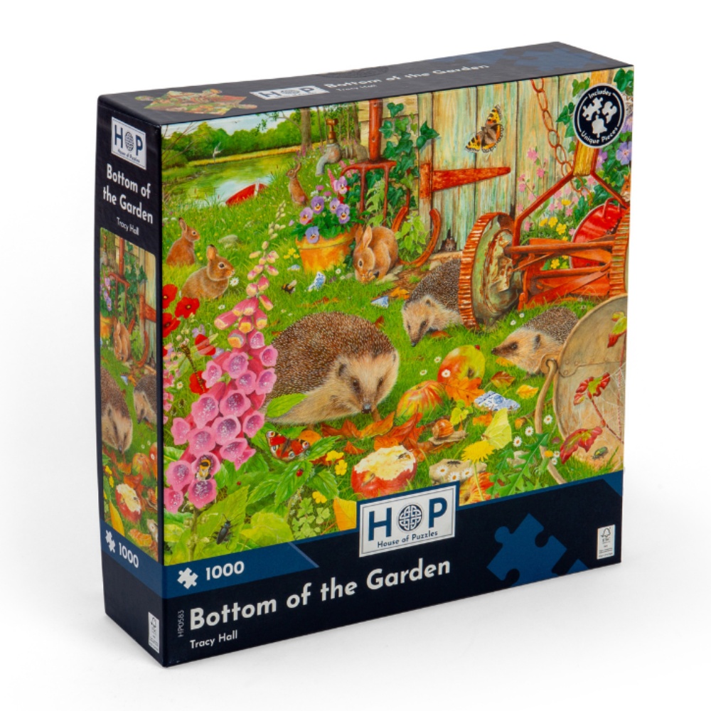 House of Puzzles - Bottom Of The Garden - 1000 Piece Jigsaw Puzzle