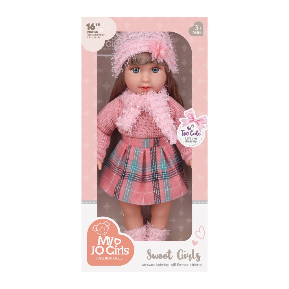 Fashion Doll - Leila - Dress, Beanie & Shoes - 40cm