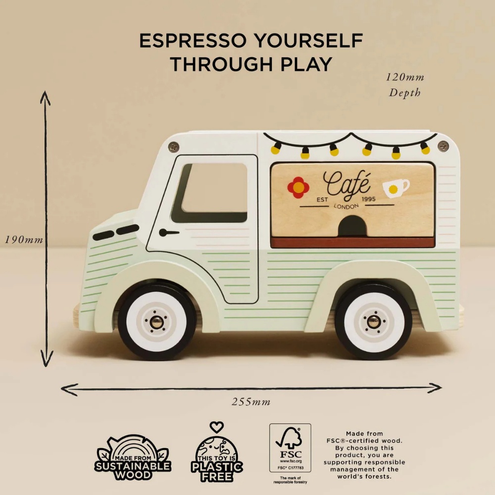 Le Toy Van - Wooden Mobile Café Van
