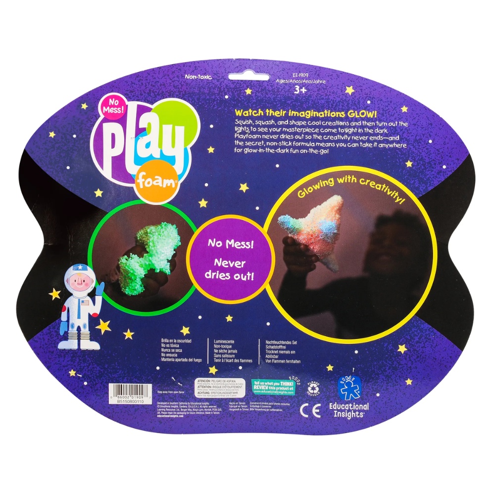 Educational Insights - Playfoam® Sensory Dough - Glow In The Dark 8-Pack