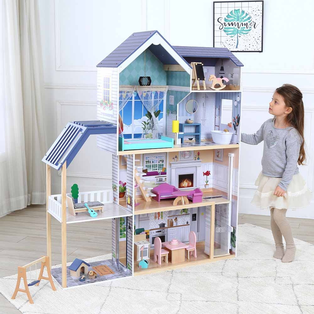 Greenbean - Nora Mansion Doll House & 28 Accessories