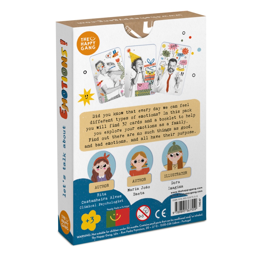 The Happy Gang - Let's Talk About Emotions - Life Skills Flashcards for Parents & Kids