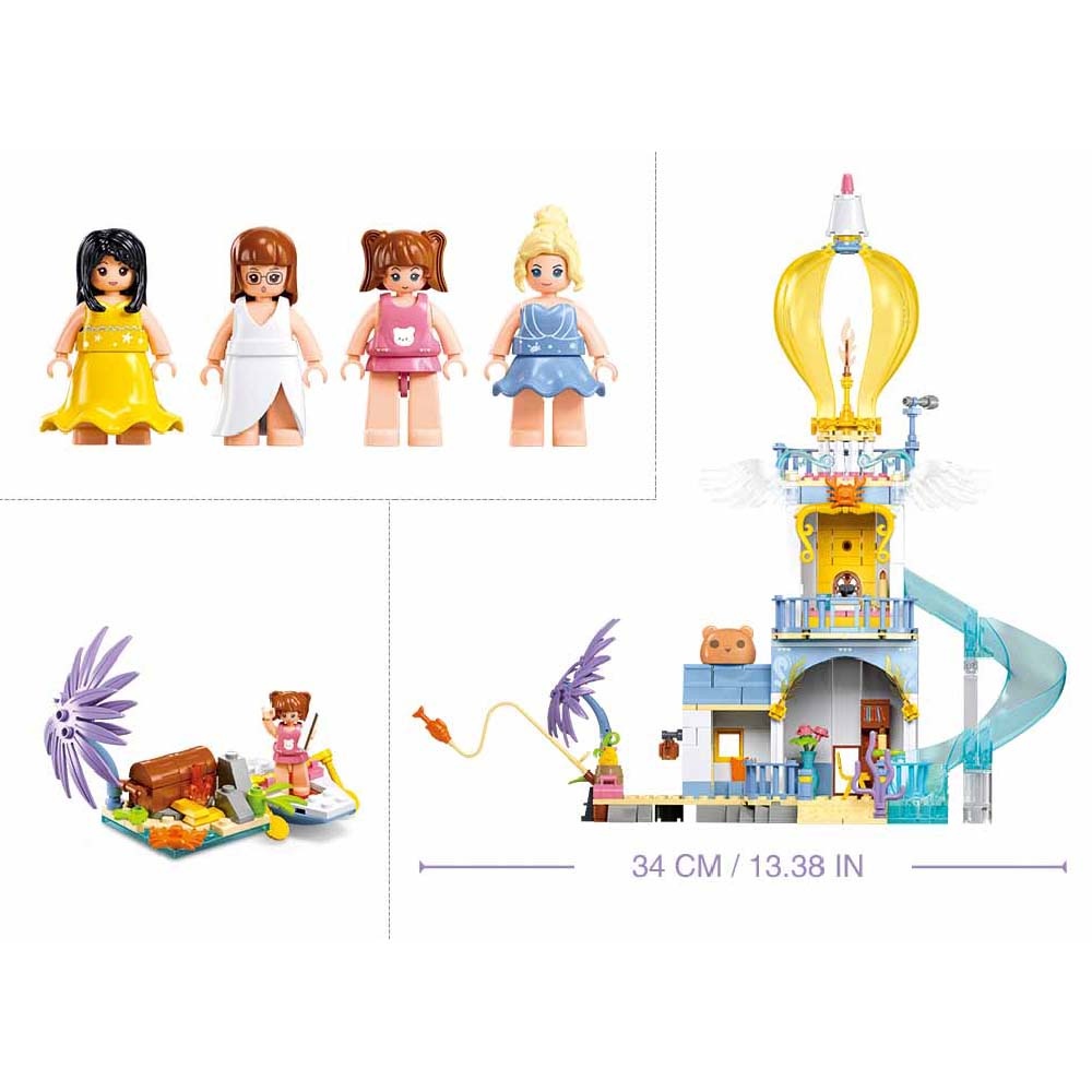 Sluban Building Set: Girls Dream - The Highlanders Lighthouse - 404pcs